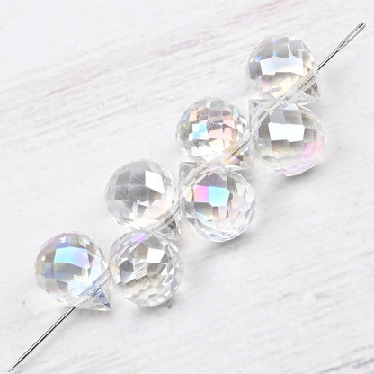 10*8mm Czech Crystal Waterdrop Beads Shiny Faceted Glass Strawberry Beads
