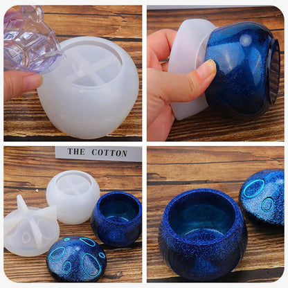 Unique Mushroom Jar Shaped Silicone Mold for Epoxy Resin