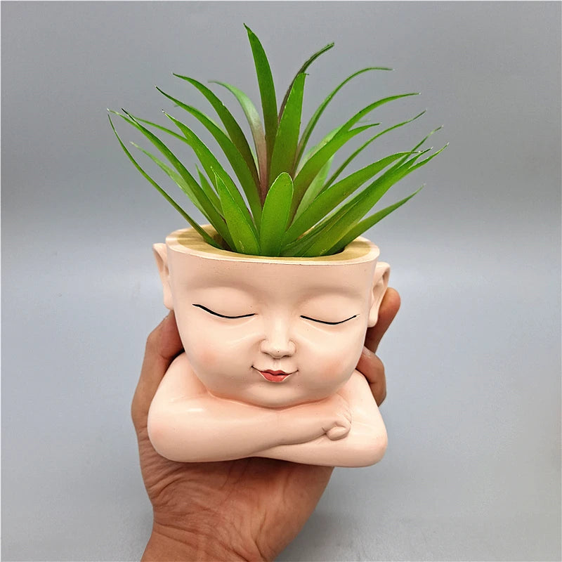 Silicone Mold New Baby Flower Pot  Resin  Candle Concrete Crystal Dropper Mold DIY Handmade Crafts