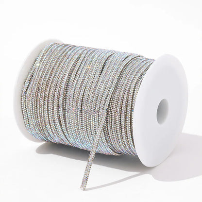 10yards 4mm Crystal Rhinestone Cord Trim Glass Diamond Rope