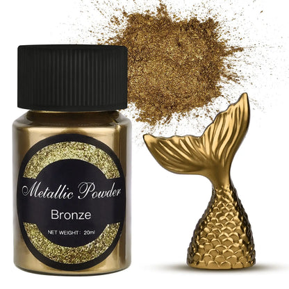 6 Color Metallic Gold Silver  Pigment Pearlescent Colorant Pearl Pigment Dye UV Resin Epoxy Color