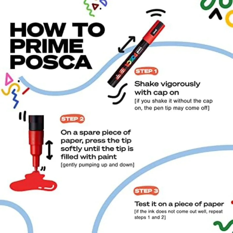 Acrylic Paint Markers with Reversible Tips