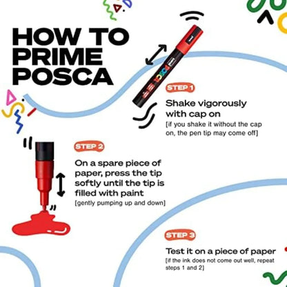 Acrylic Paint Markers with Reversible Tips