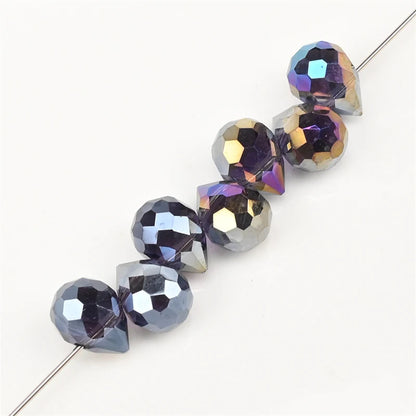 10*8mm Czech Crystal Waterdrop Beads Shiny Faceted Glass Strawberry Beads