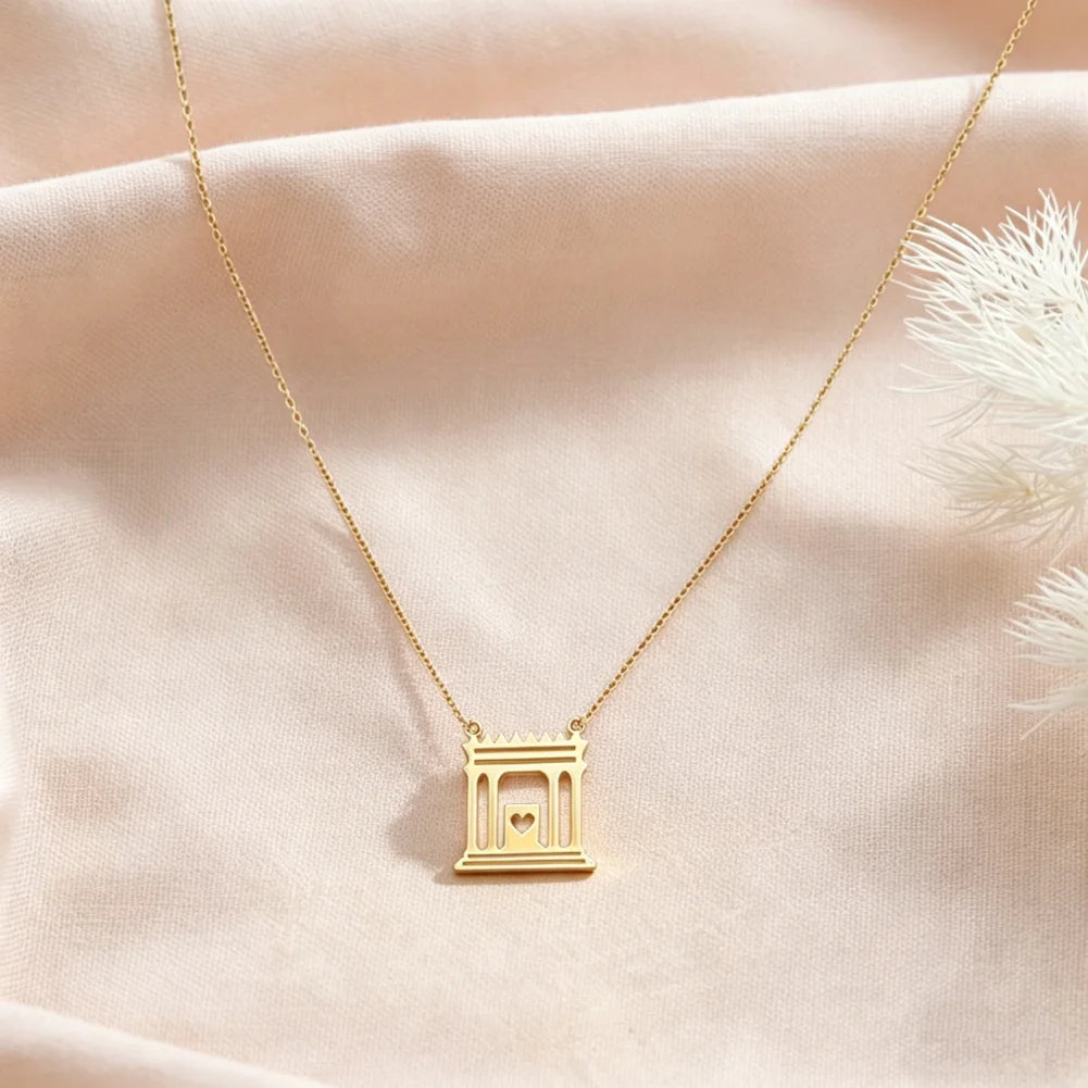 Holy Temple Charm Jewish Tradition symbol Pendant Beit HaMikdash Necklace House of Prayer Jerusalem Temple Judaica Gift