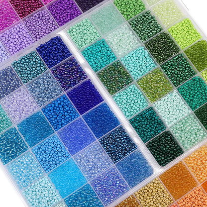 Over 5200 Beads in a 24 Grid Rice Box