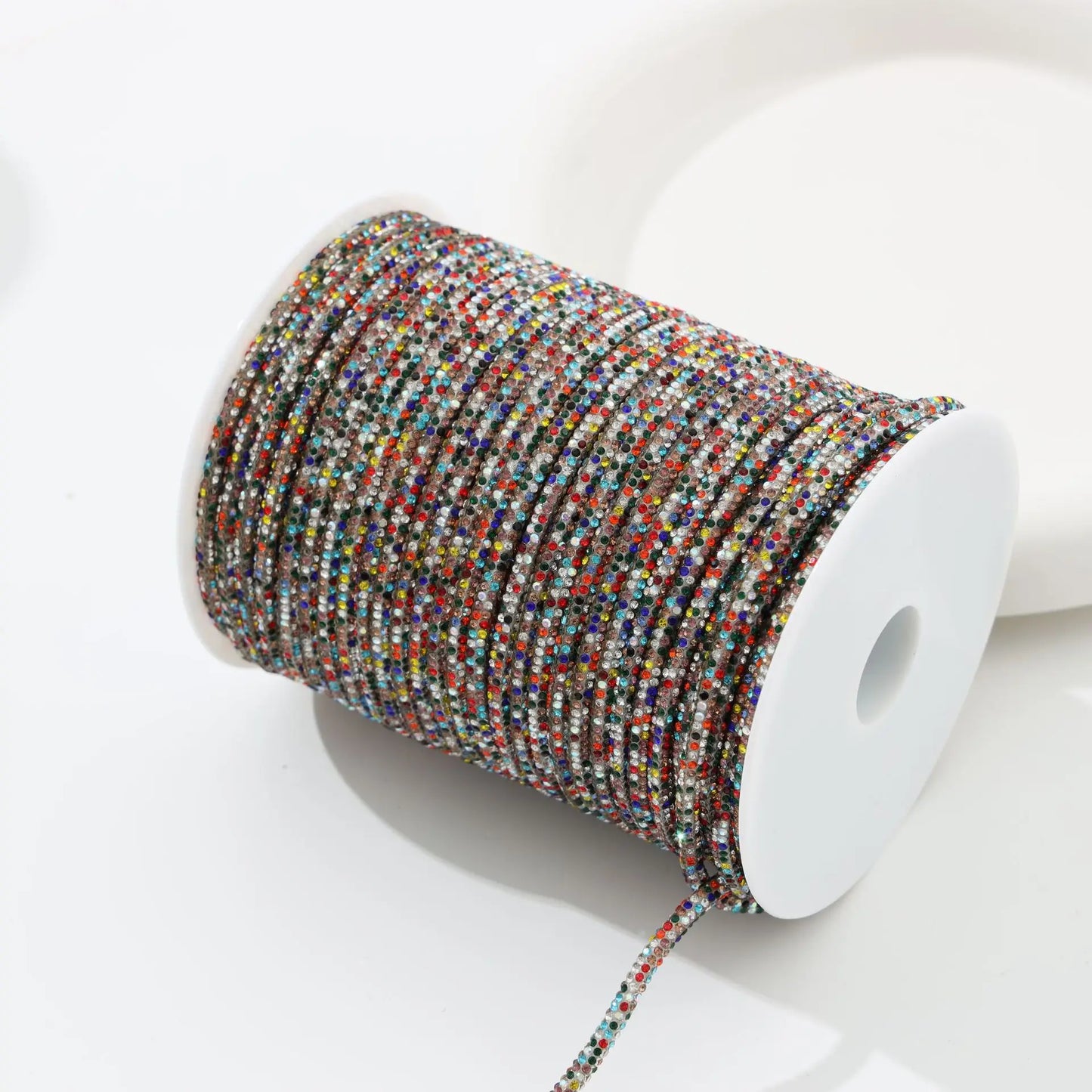 10yards 4mm Crystal Rhinestone Cord Trim Glass Diamond Rope
