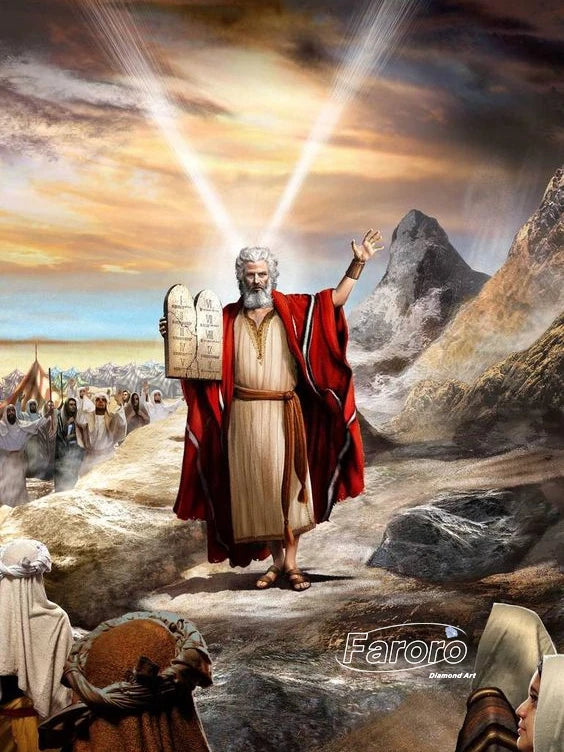 Judaica Moses Diamond Painting Embroidery Cross Stitch Kit