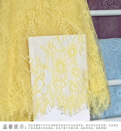 150cm Width 3Meters/lot Off White French Chantilly Lace Fabric