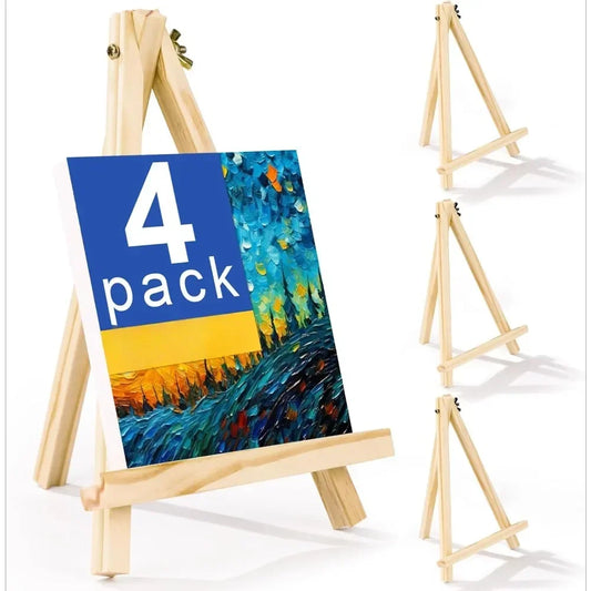 4 packs of 9-inch wooden easels
