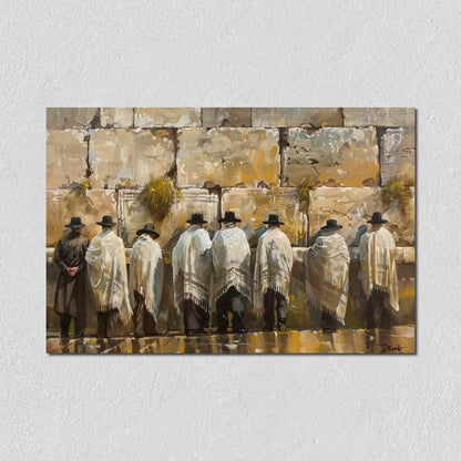 Jewish Kotel Wall Art Printed On Canvas
