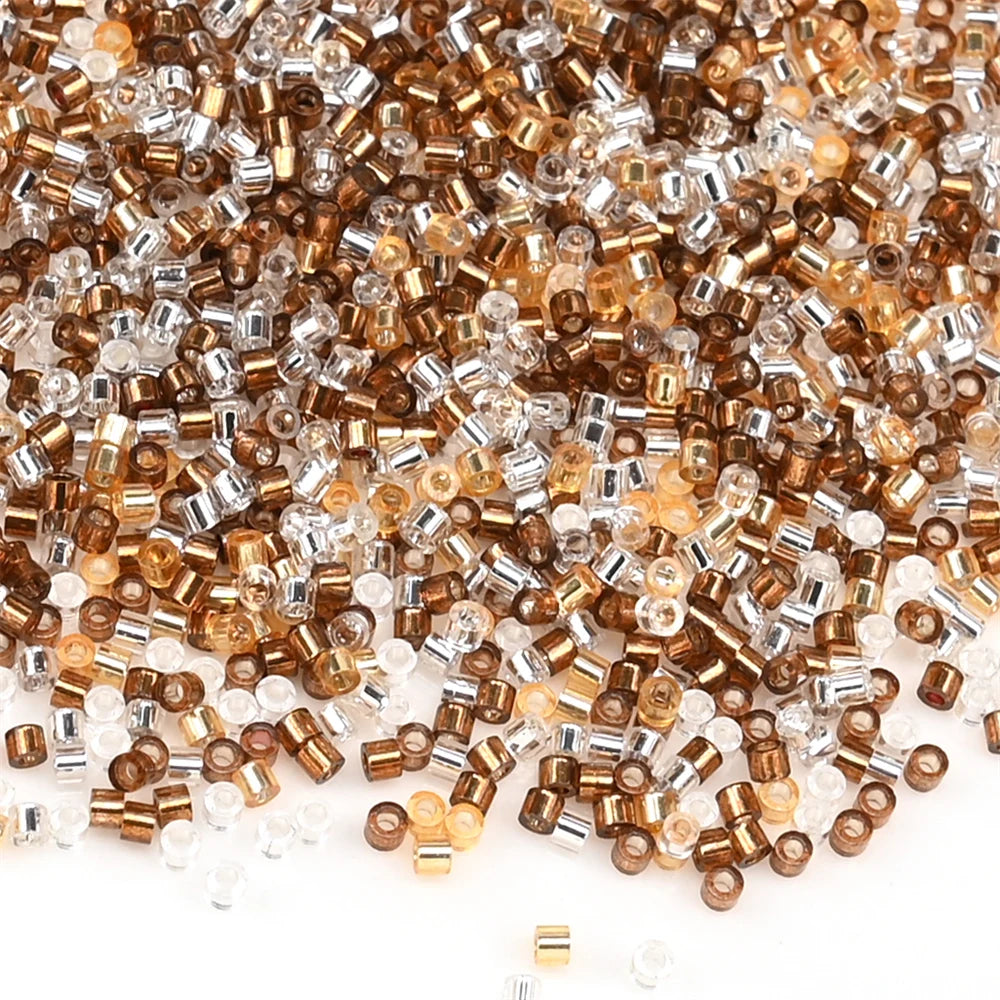 2000pcs Japan Glass Silver Lined Beads 11/0 Uniform Glass Seedbeads