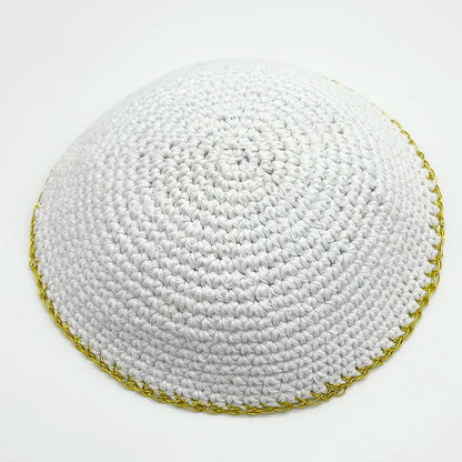 Jewish Kippot Hand Made Prayer Hat 16-18cm
