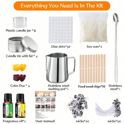 DIY Soy Candle Making Kit With Accessories