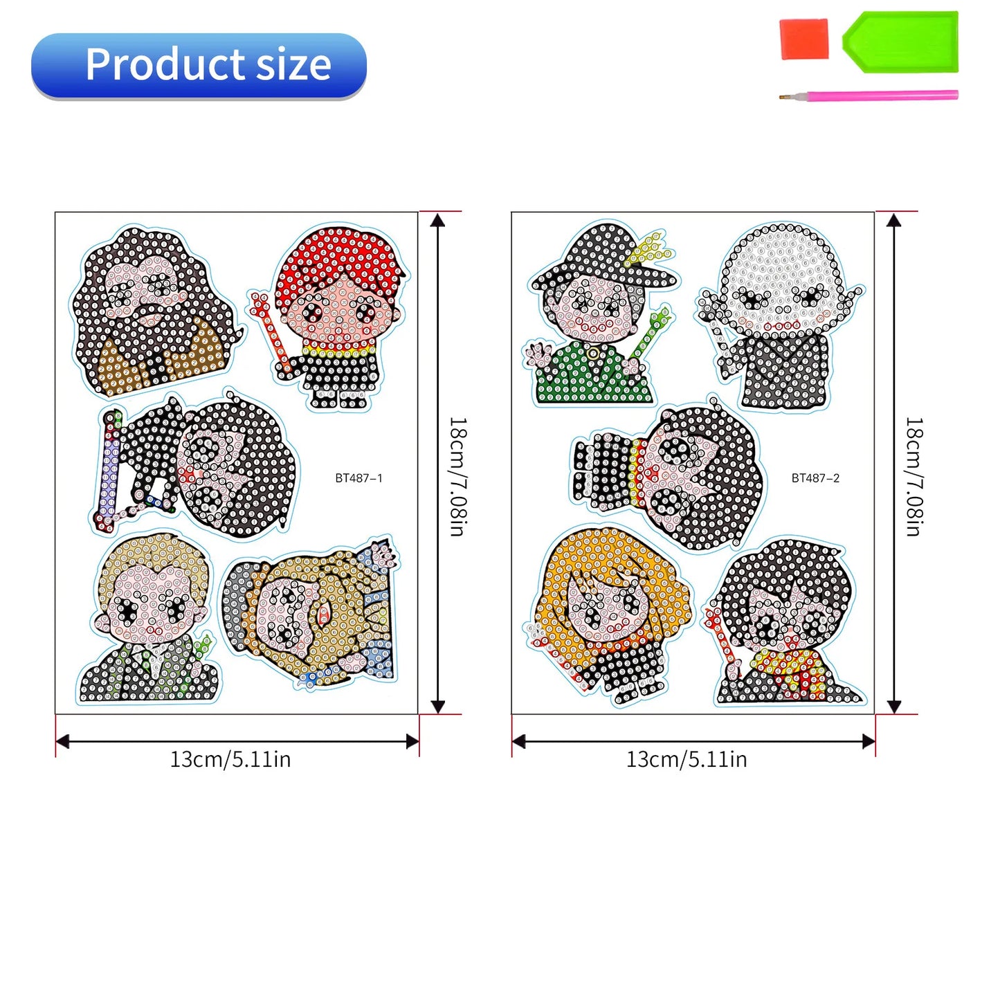 Harry Potter DIY Diamond Art Stickers Shiny Drill Decals Kit