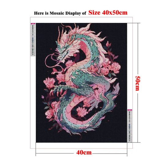 5D DIY Diamond Painting Golden Dragon Embroidery Mosaic Stitch