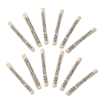 15Pcs Jewish Kosher Mezuzah with Hebrew Blessing on Parchment Scrolls