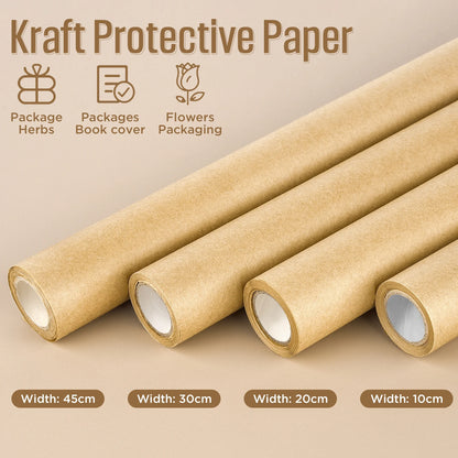 1 Roll 10M 10/30/40/45cm Brown  Paper Roll