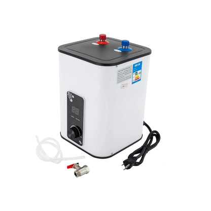 8L Instant Hot Water  with Top Outlet Faucet 1500W Small Under Sink Water Heater Tank