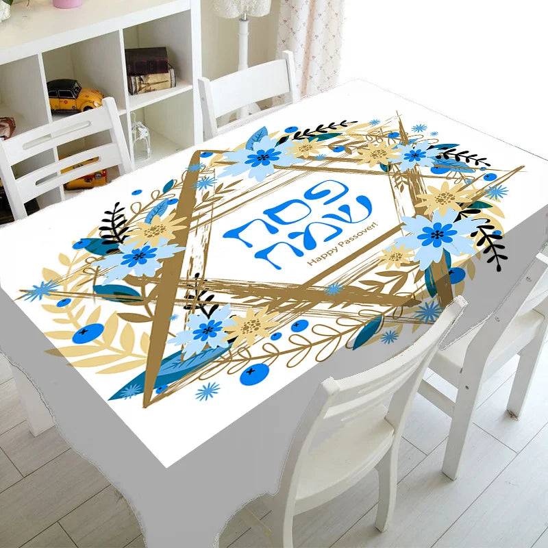 Jewish Decor Star of David Pesach/Passover Rectangle Tablecloth