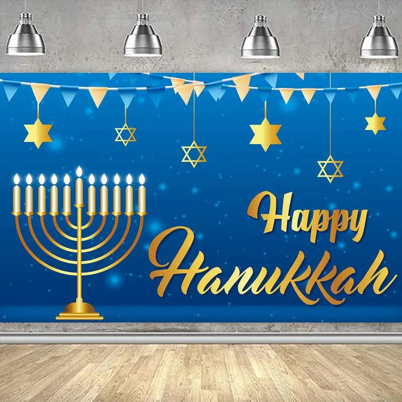 Happy Hanukkah Backdrop