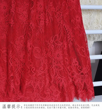 150cm Width 3Meters/lot Off White French Chantilly Lace Fabric