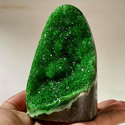 200-300g Green Geode Quartz crystals