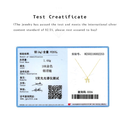 Judaica CHAI Charm 925 Sterling Silver or Gold  Zircon Necklace