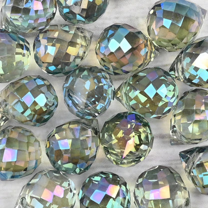 10*8mm Czech Crystal Waterdrop Beads Shiny Faceted Glass Strawberry Beads