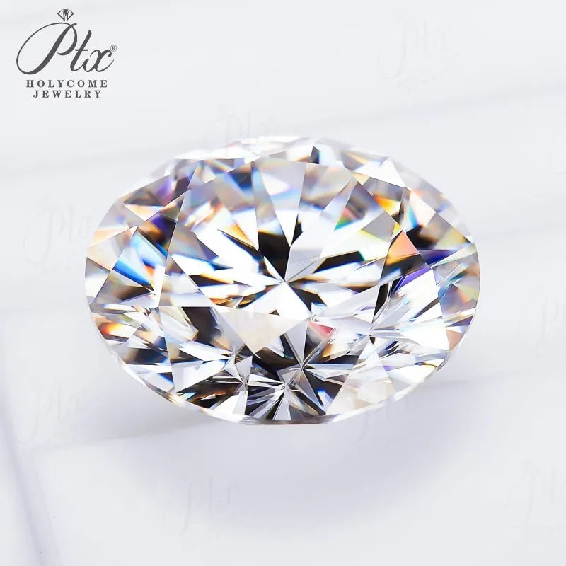 0.1-10ct D White Round Cut Moissanite Beads Brilliant Cut Loose Stones