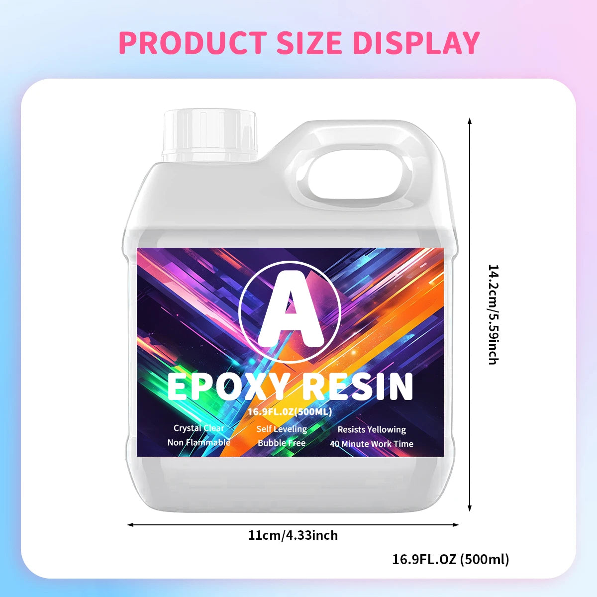 500ml Fast Drying Epoxy Resin w/ Supplies