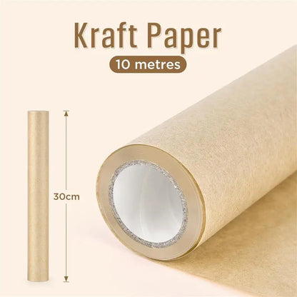1 Roll 10M 10/30/40/45cm Brown  Paper Roll