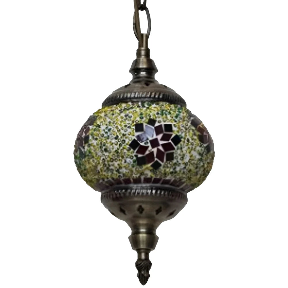Turkish Moroccan Mosaic Hanging Ceiling Lamp
