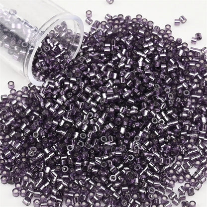 2000pcs Japan Glass Silver Lined Beads 11/0 Uniform Glass Seedbeads
