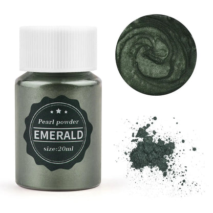 24 Colors 10g Mirror Natural Mica Pearl Powder Pigment