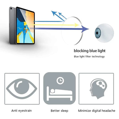Polygon Photochromic Anti Blue Light  Reading Hyperopia Eyeglasses