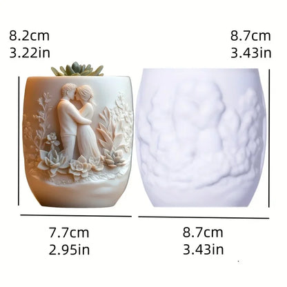 Venus Goddess Statue Vase Resin Silicone Mold