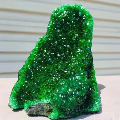 200-300g Green Geode Quartz crystals