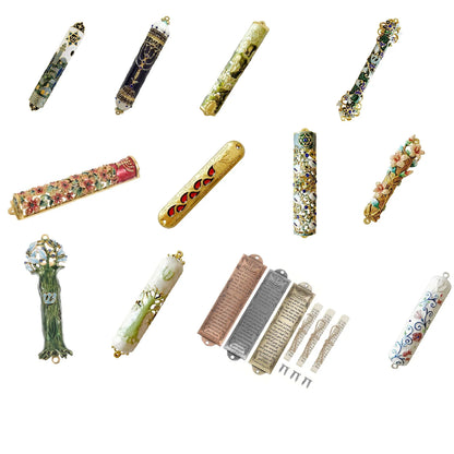 1/3Pcs Multiple Sizes Door Mezuzah  With Paper Roll Creative